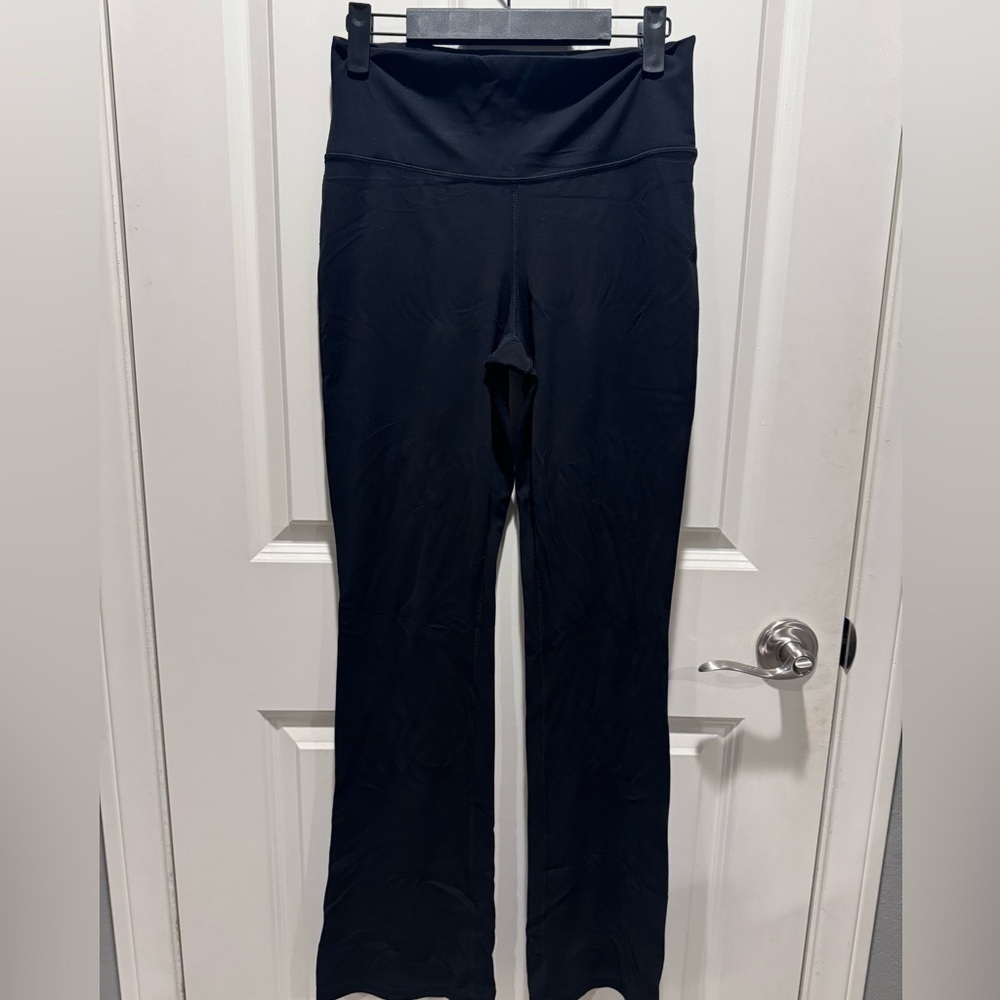 Athleta black slim pant size Large